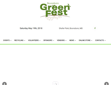 Tablet Screenshot of boonsborogreenfest.com